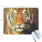 My Daily Kaplan Resimli Mouse Pad 25 x 19 x 0,5 cm, Oyun ve Ofis için Kaymaz Kauçuk Taban Pedi