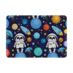 My Daily Panda Astronot Renkli Uzay Gezegeni Deri Pasaport Tutucu Kapak Kılıf Koruyucu, Çok renkli, 6.5 x 4.5 inch