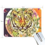 My Daily Tropikal Kaplan Çiçek Mouse Pad 25 x 19 x 0,5 cm, Oyun ve Ofis için Kaymaz Kauçuk Taban Pedi