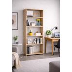 my design eviniz için en özel tasarımlar 5 Raflı modern kitaplık Büyük boy açık meşe