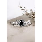 My Diamond Siyah Pırlanta Özel Tasarım Tektaş Yüzük