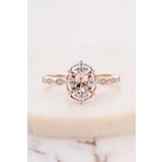 My Diamond Vintage Evlilik Teklifi Yüzüğü Morganit Ve Pırlanta Taşlı