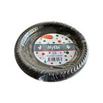 My-Ebi Kullan At Renkli Siyah Parti Davet Plastik Tabak - 17 Cm. - 25 Adetlik Paket