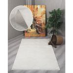 my evilla Modern Dekoratif Lara Dokuma Salon Oturma Odası Balkon Mutfak Halısı Koridor Halı Yolluk 9400A Krem 100 x 200