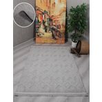 My Evilla Modern Dekoratif Lara Dokuma Salon Oturma Odası Balkon Mutfak Halısı Koridor Halı Yolluk 9401B Gri 200 x 290