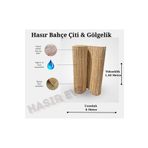 My Family Hasır 1,50 Metre x 6 Metre Kamış Hasır Çit Balkon Çiti Bahçe Çiti Gölgelik