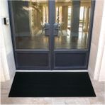 My Floor Derin Şeritli Toz, Çamur Temizleyici ve Nem Alıcı Lastik Kapı Önü Paspası - 120 x 50 cm - Siyah