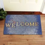 My Floor Welcome Yazılı Çift Taraflı Kauçuk Kapı Önü Paspası - 45 x 70 cm - Renkli