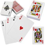 My-goodbuy24 Premium profesyonel oyun kartları – 2 x 56 kart yaprağı – su geçirmez | poker kartları | iki köşe işareti | Texas Holdem Poker | Joker dahil | saklama kutusu dahil