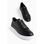 MY GROSS SHOES Erkek Siyah Akıllı Bağcıklı Günlük Hafif Poli Dikişli Taban Yürüyüş Garantili Spor Ayakkabı