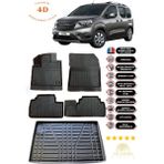 My Jasmin Opel Combo 2019 Sonrası 4d Havuzlu Paspas ve 4d Bagaj Havuzu Set Siyah Renk