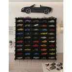 My Kids Room 50 Araç Kapasiteli Isimli Araba Rafı - Dekoratif Çocuk Odası Oyuncak Organizer(Hotwheels ve Matcbox Arabaları Için Uygundur) - Siyah