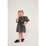 My Kids Wear Kız Çocuk Bayramlık Işıltılı Elbise 12481 - 7 - 8 Yaş - Siyah - Beyaz