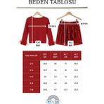 My Kids Wear Kız Çocuk Bayramlık Kırmızı Payet Etek Takımı 12531 - 5 - 6 Yaş