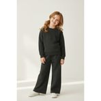 My Kids Wear Kız Çocuk Taş Detaylı Salaş Bol Paça 2’li Eşofman Takımı 9-16 Yaş 12404