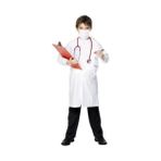 My Kostüm Çocuk Doktor Önlüğü Kız Erkek Uyumlu - 7 - 8 Yaş - Beyaz