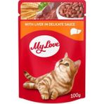 My Love Sos İçinde Ciğerli Pouch 100 gr Kedi Maması