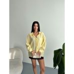 My Lunessa Bambu Dökümlü Oversize Salaş Gömlek - Standart - Sarı