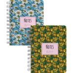 My Mia Art Daisy Magnolia Mini Sert Kapaklı Spiralli Defter Set - 1 - Çok Renkli