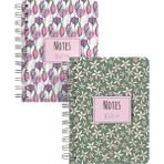 My Mia Art Starflower Tulip Mini Sert Kapaklı Spiralli Defter Set - 1 - Renkli