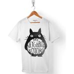 My Neıghbor Totoro Komşum Logo Erkek Tişört - Beyaz - Renkli