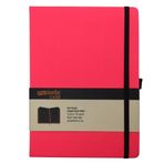 My Note MYN126 Case Siyah Neon Pembe Çizgisiz Defter