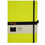 My Note MYN126 Case Siyah Neon Sarı Çizgisiz Defter
