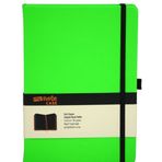 My Note MYN126 Case Siyah Neon Yeşil Çizgisiz Defter