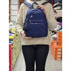 My Polo 2113-8745 Kadın Krinkıl Kumaş Çok Gözlü Astarlı Petli Su Geçirmez Günlük Mini Sırt Çantası - NKT02113-LACIVERT-TEKEBAT