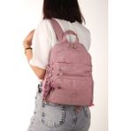 My Polo 8745 Klinkır Kadın Sırt Çantası Orta Boy Günlük Suya Dayanıklı - Gül Kurusu