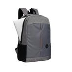 MY POLO Probag-S EVA Korumalı 15.6 İnç Laptop Sırt Çantası, Okul Çantası Orta Boy, Unisex, Su İtici Kumaş (Gri)