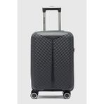 My-Pp Bilbao Kabin Boy Küçük Polipropilen Süper Esnek Kırılmaz Tekerlekli Valiz Bavul Seyahat - Koyu Gri