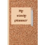 My study planner: Daily planner notebook, 6 × 9 inches, golden cover.
