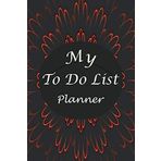 My To Do List Planner: To Do List Notebook: Daily To Do List & Dot Grid Matrix, 6"x 9" (Red In Dark Design)
