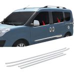 My Tuning Fiat Doblo Uyumlu Krom Cam Çıtası 4 Parça P.çelik 2010 ve Sonrası