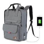 My Valice 1205 Gri Smart Bag Usb Şarj Girişli Akıllı Sırt Çantası