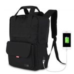 My Valice 1205 Siyah Smart Bag Usb Şarj Girişli Akıllı Sırt Çantası
