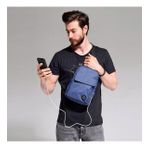 My Valice 1505 Lacivert Smart Bag Usbli Çapraz Göğüs Çantası