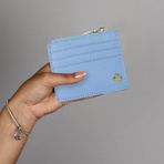 My Valice 1628 Mavi Kadın Deri Cüzdan ve Kartlık