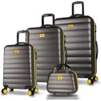 My Valice Colors Antrasit ABS Kabin Orta Büyük ve Makyaj Boy 4'lü Travel Valiz Seti