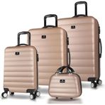 My Valice Colors Gold ABS Kabin Orta Büyük ve Makyaj Boy 4'lü Travel Valiz Seti