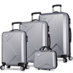 My Valice Diamond Abs 4'lü Gri Travel Valiz Seti