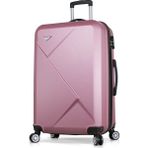 My Valice Diamond Büyük Boy Valiz Rose Gold 76 x 48 x 30 cm ABS Malzeme ile Teleskopik Sap