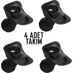 My Valice Dörtlü Set Orta Boy Valiz Tekerleği 4 Adet Siyah Renk ile Kolay Kurulum 01