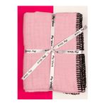 My Vera 4 Katlı Müslin Bebek Battaniyesi - Pembe - % 100 Pamuklu