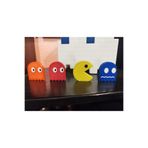 MYA 3D TASARIM ATÖLYESİ 3D Pacman 4'lü Oyun Figür Hediyelik Eğlenceli Oyuncak