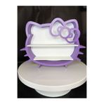 MYA DESİGN JEWERLY 3D Lila Hello Kitty Kuromi Mini Figür Rafı Hediyelik Oyuncak Raf