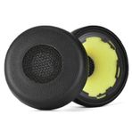 MYAYD Evolve 75 75 + / 75 UC / 75MS için 1 çift yedek kulak yastığı, gürültü yalıtımlı hafızalı köpüklü yedek ped, yumuşak ve rahat, tam uyum, iyileştirilmiş ses deneyimi, deri, siyah
