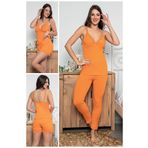 MyBen 75002 Turuncu Kadın Pijama Takımı