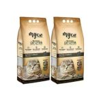 Mycat Aktif Karbon Topaklaşan Bentonit Kedi Kumu X2 Adet (İnce Tane)